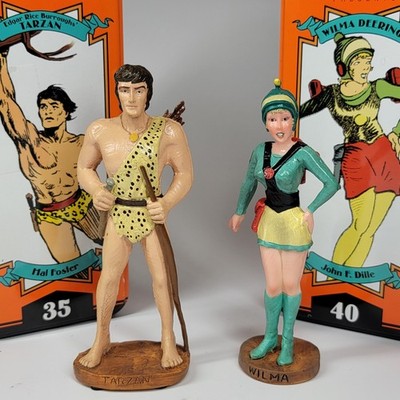 Dark Horse Comics Tarzan & Wilma Deering Limited Classic Statues W Tins VTG