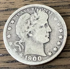 1900 P BARBER QUARTER DOLLAR - US COLLECTIBLE COIN 90% SILVER