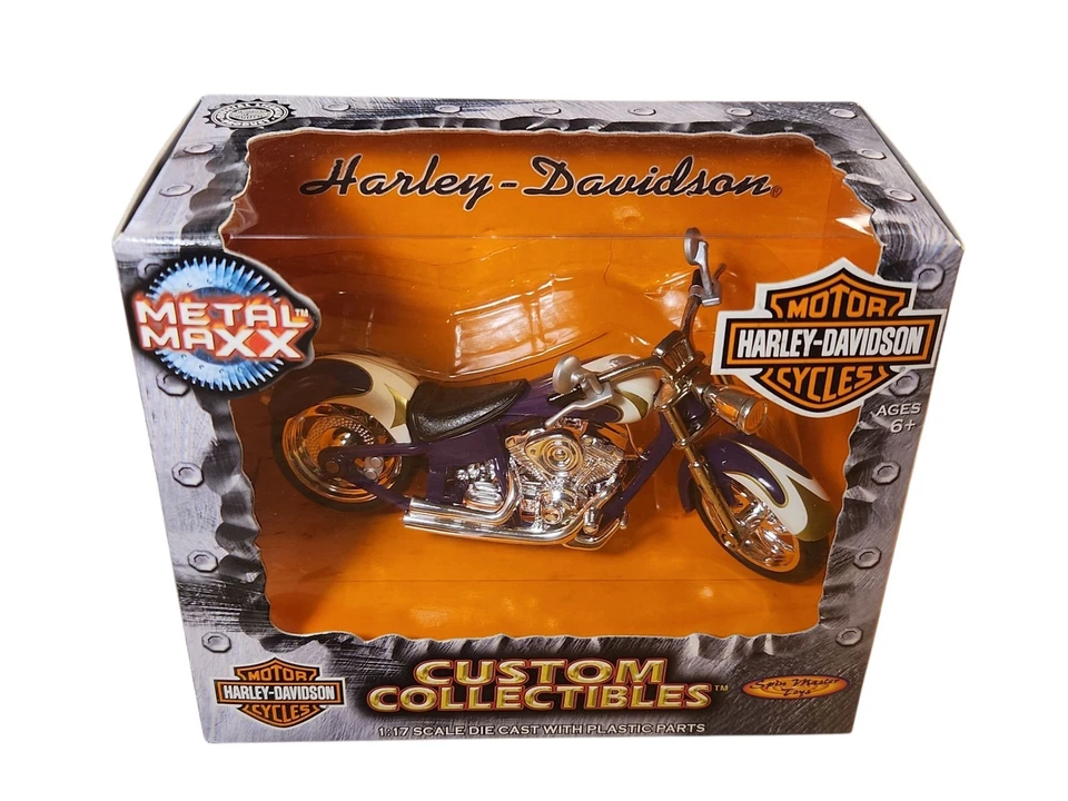 Harley Davidson 1:17 Scale Die Cast 2001 METAL MAXX Spin Master Toys Lot - Image 2 of 4
