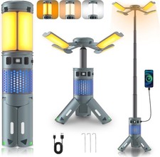 Rechargeable Telescopic LED Camping Lantern with Stand, 12000mAh RGB Camp Light