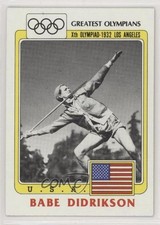 1983 History's Greatest Olympians 7-Eleven Rings Babe Didrikson Zaharias #39 t2u