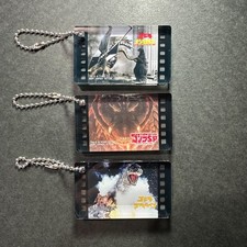 C1688 Set of 3 Godzilla Ichiban Kuji Acrylic Keychains 2.5" Bandai M15