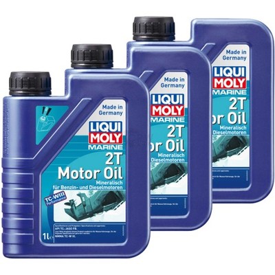 3 L LIQUI MOLY Marine Fully Synthetic 2T Motor Oil Motoröl Bootsöl API TC