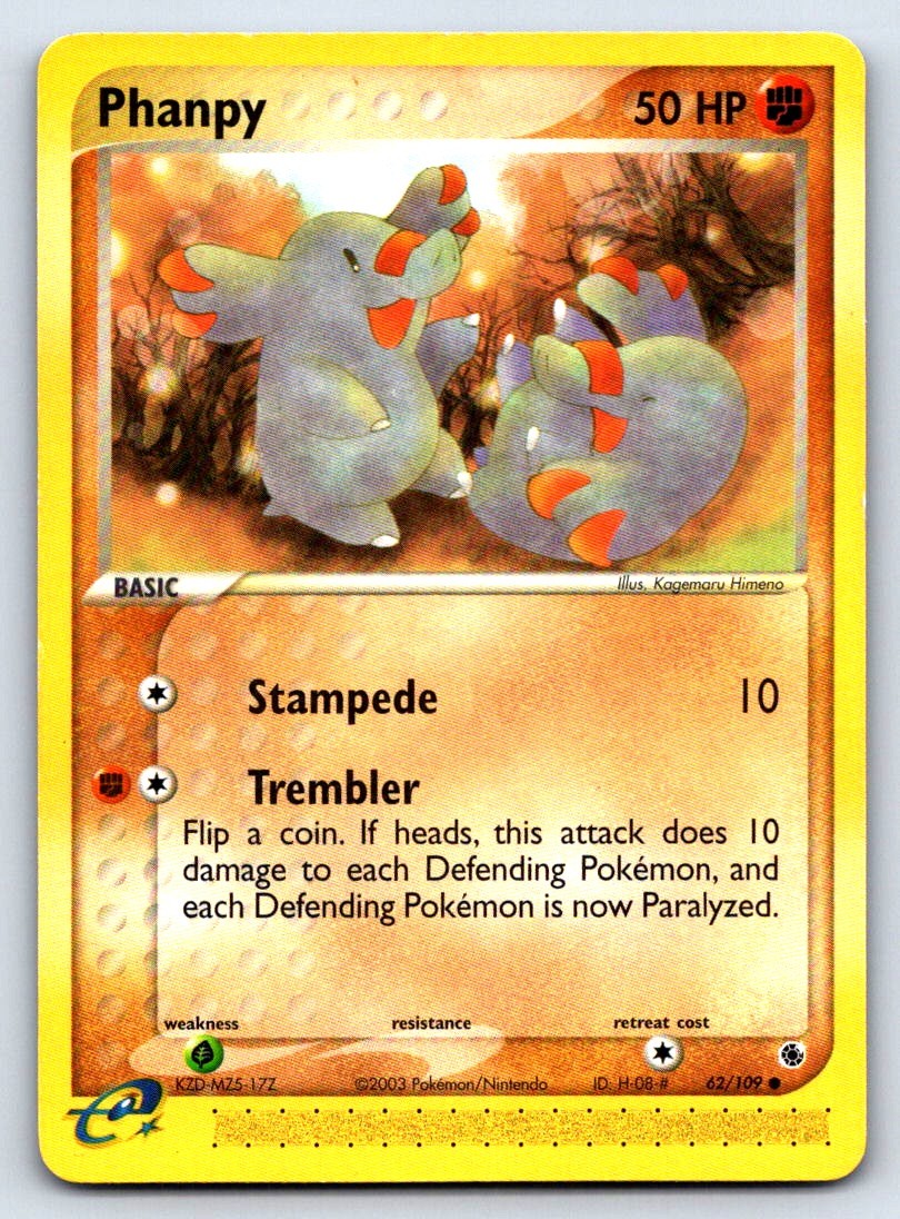 Phanpy Common EX Ruby and Sapphire 62/109 NM