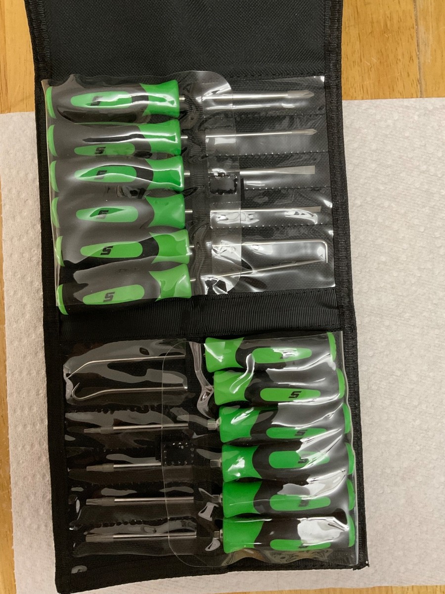 Snap-on 12pc Mini Soft Grip Screwdriver Torx Pick Set