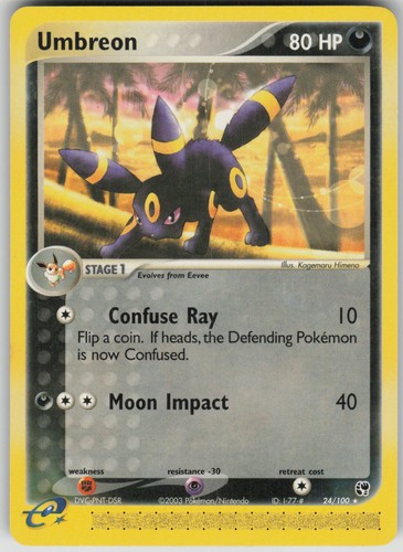 Pokemon TCG Umbreon Rare Sandstorm 24/100