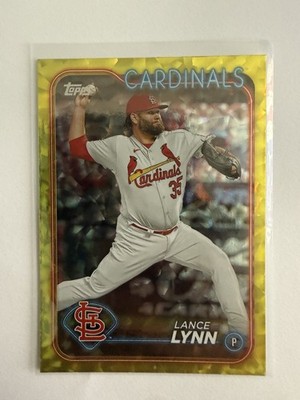 Topps 2024 Yellow Crackle Lance Lynn St. Louis Cardinals #630 /50