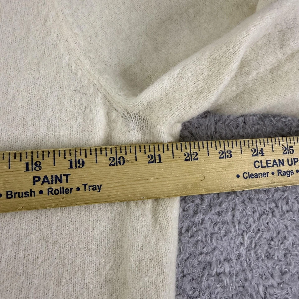 GANT Sweater Womens XL Ivory Alpaca Wool Blend Cardigan Button Front Crewneck - Image 4 of 4