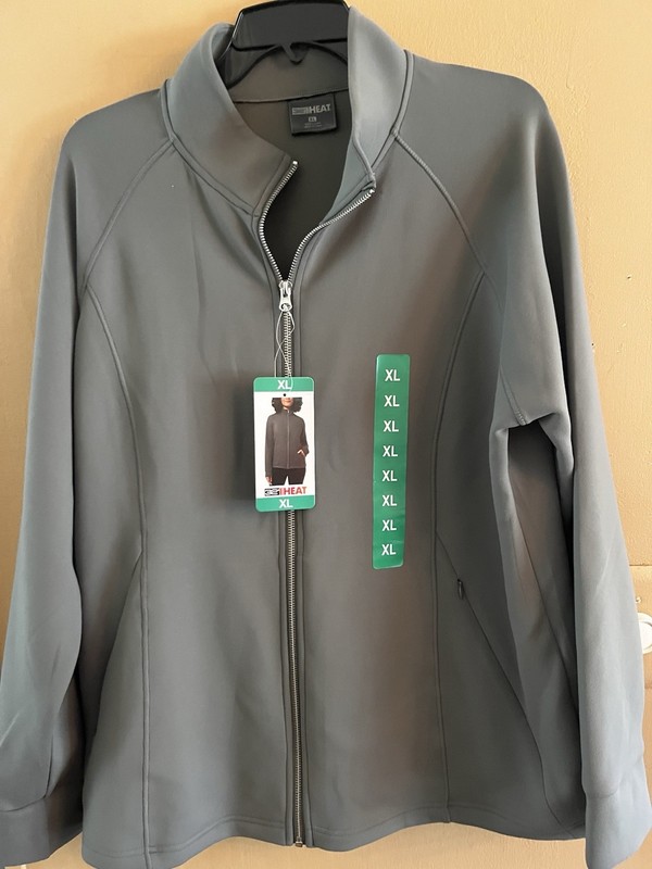 New Womens 32 Degree Heat Jackets 2x Castor Grey