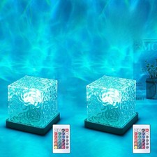 Ocean Wave Projector Light, 16 Color RGB Shower Lamp with Remote, 3D Water Ri...