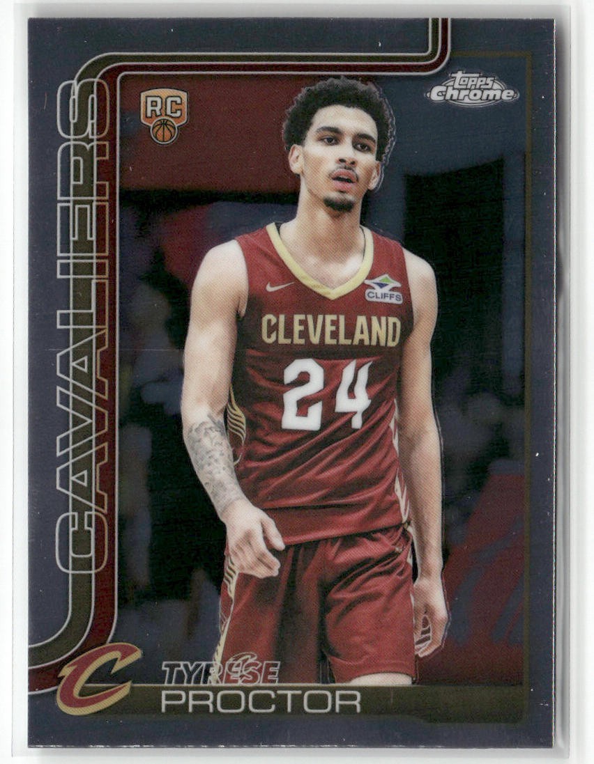 2025-26 topps chrome basketball- Tyrese Proctor RC #300