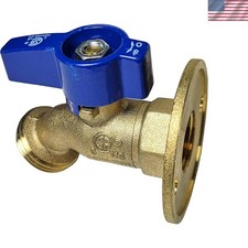 1 Piece 1/2'' Female Threaded Hose Bibb No-kink with Nail Flange, Water and Oil