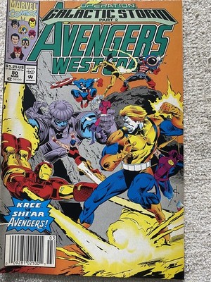 AVENGERS WEST COAST #82 Galactic Storm Marvel Comics VF- 1992 Newsstand