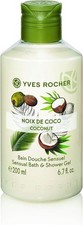 Yves Rocher Sensual Bath  Shower Gel Coconut Body Moisturizing Gel 6.7 fl.oz.