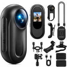 Mini Body Camera 1080P, 512G Thumb Size Body Camera with Audio and Display, W...