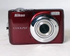 Nikon Coolpix L22 12.1MP Burgundy Digital Camera 3.6x Optical Lens LN Open Box