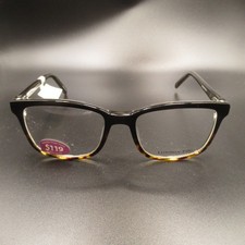 Monturas de gafas unisex London Fog LF514 02 negras Tortuga desvanecida 53-18-140