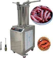 15L Hydraulic Sausage Stuffer 110V Stainless Meat Stuffer Sausage Filling Maker