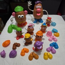 Lot of Mr  Mrs Potato Heads and Kids with Accessories 1980's  2000's