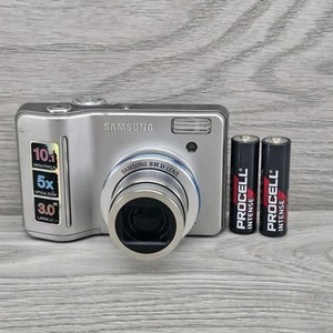 Samsung Digital Camera S1050 10.2MP Silver Tested & Working (Cosmetic Wear)