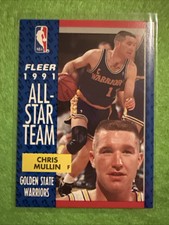 1991-92 Fleer All-Star #218 Chris Mullin Golden State Warriors Basketball Card
