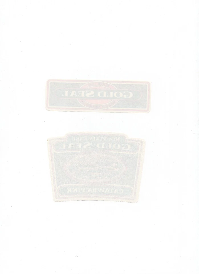 Vintage - Gold Seal Catawba Pink Wine Label - XL1i - Image 2 of 2
