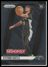 2024-25 Panini Prizm Monopoly Stephon Castle Rookie #75 San Antonio Spurs Card