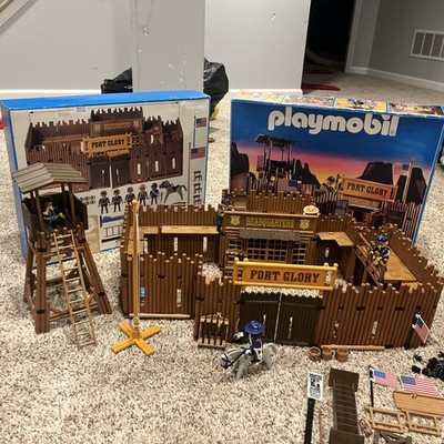 Playmobil 3806 Original Fort Glory Set  With Box, And Extras! See Description
