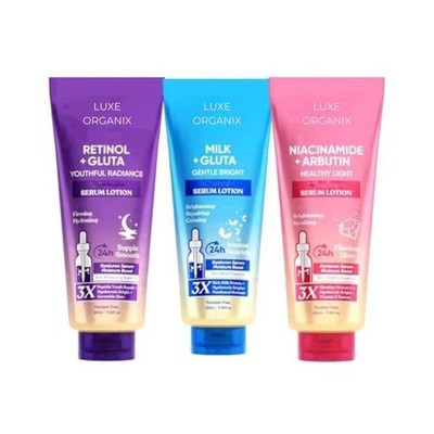 Luxe Organix Serum Lotion 350ml   Deep Moisturizing Body Care (3 Variants)