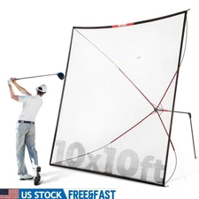 10ft Golf Practice Net Auto Return Portable Hitting Aid Easy Setup Training Tool