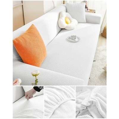 Elastic Jacquard Sofa Cover L Shape Stretch Couch Slipcover 1-4 Seat