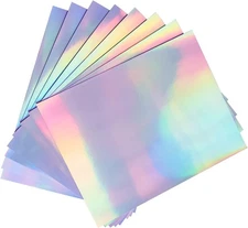 Holographic Sticker Paper for Inkjet 8.5*11 in, 20 Sheets holographic rainbow 