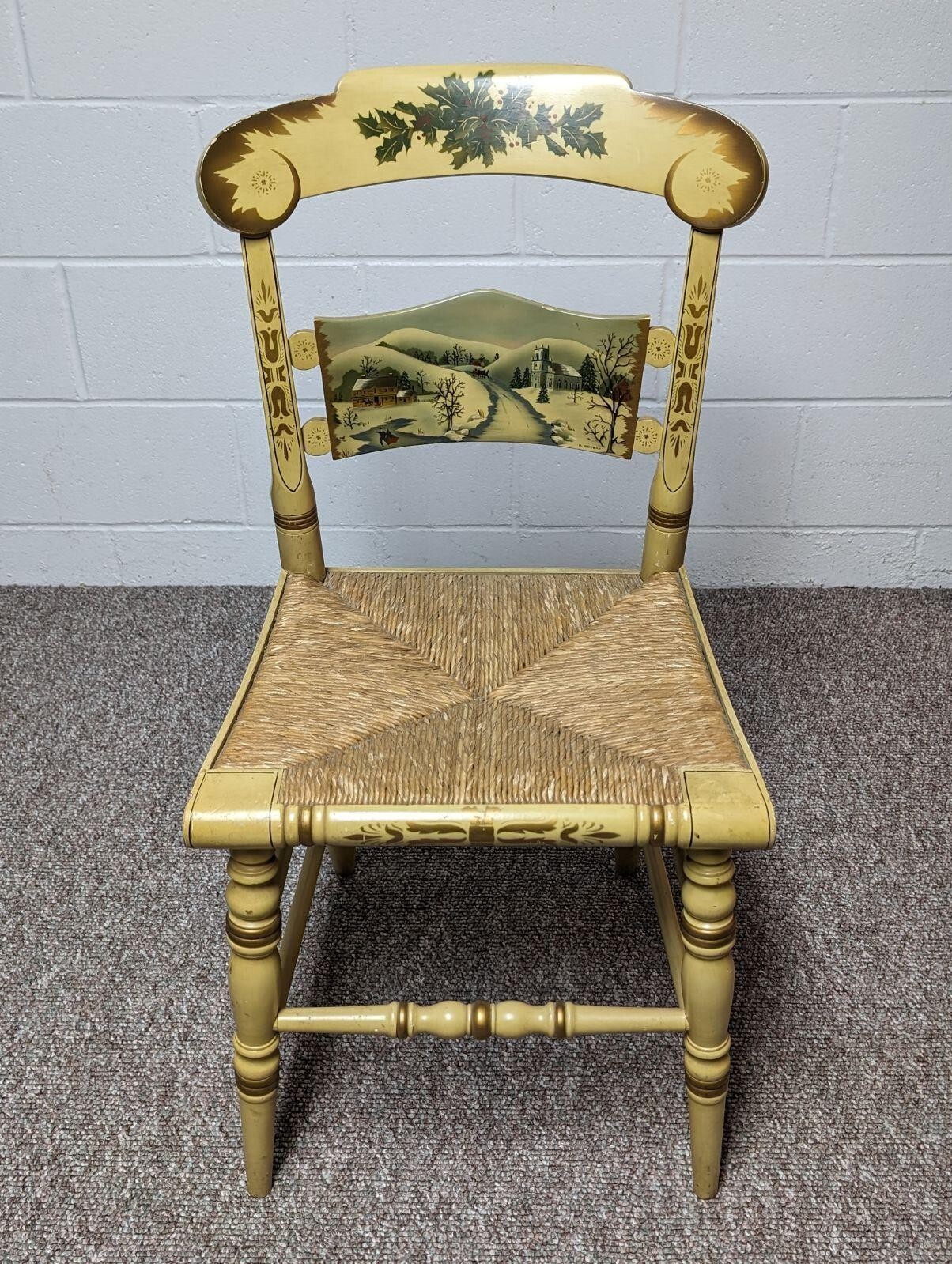 Rare 1973 Hitchcock Christmas Chair (only 100 made) eBay