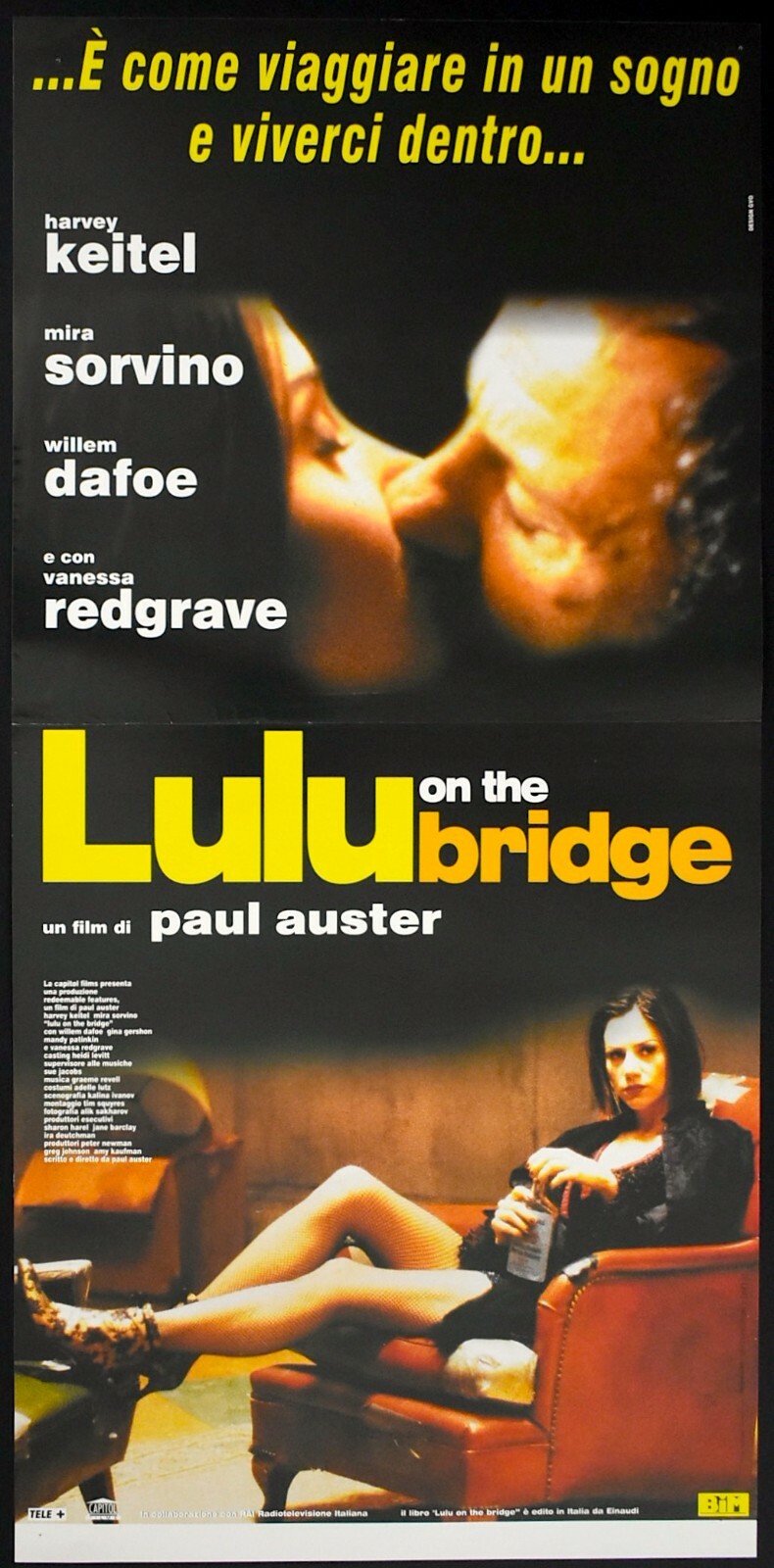 Locandina originale film Lulu on the Bridge (1998) - Regia di Paul Auster