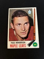 1969-70 Topps - #47 Paul Henderson Vintage Maple Leaf's (crease)🔥FREE SHIP🔥