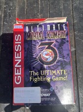 Ultimate Mortal Kombat 3 Sega Genesis Complete!  POSTER! MANUAL! CARD!  1996 CIB