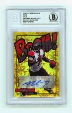 Michael Vick 2024 Hits Memorabilia BOOM Gold /10 Signed BGS BAS Auto Atlanta
