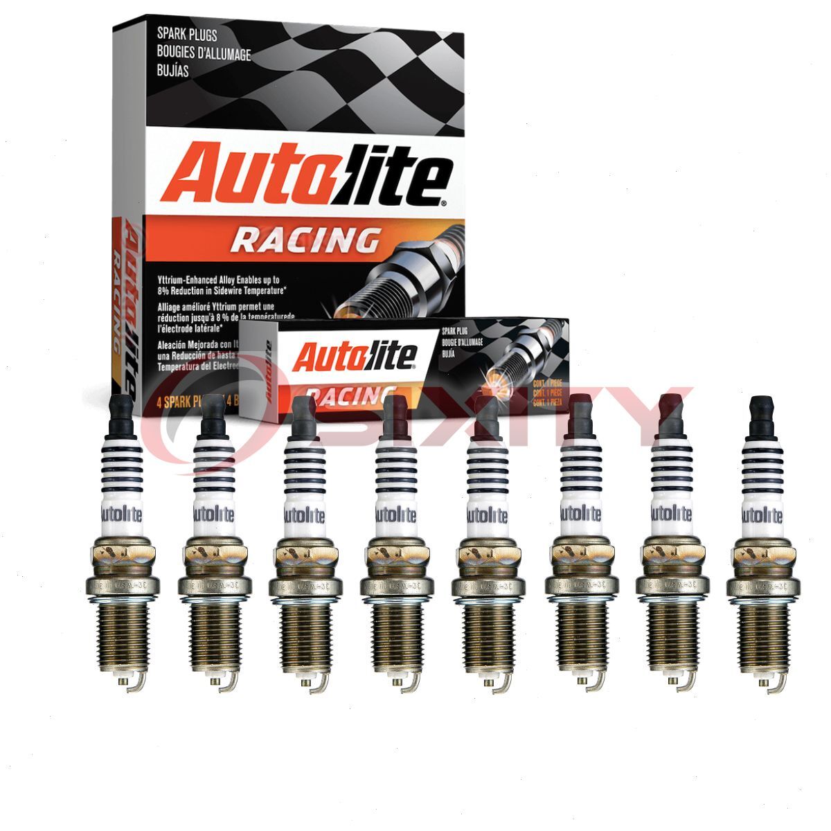 8 pc Autolite Racing AR3911 Spark Plugs for AGP902C 794 7173 Ignition Wire qn