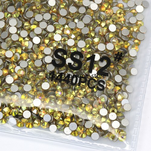 1440pcs 3mm ss12 Crystal Glass Flatback Rhinestones Gems Nail Art Crafts Beads - Picture 65 of 81