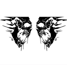 Skull Vinyl Decals Scary Skeleton Stickers For Car Trunk Side Body Pickup Decor