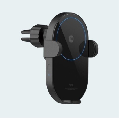 Xiaomi Wireless Car Charger 30W Max Elektrische Auto Pinch 2.0D Glas Ring Licht
