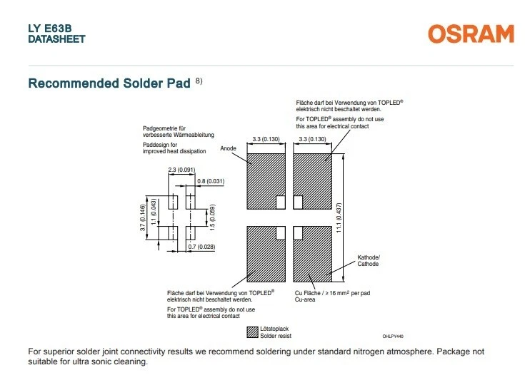 LYE63B LED (587 nm YELLOW) CLEAR 4PLCC SMD DOME TOP PARTIAL REEL OF 800+ - Image 3 of 4