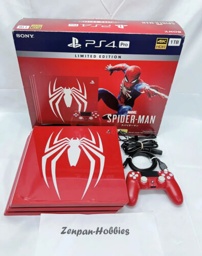 Sony Playstation 4 Pro PS4 Marvel Spider Man édition limitée 1 To console de jeu FS - Photo 1/6