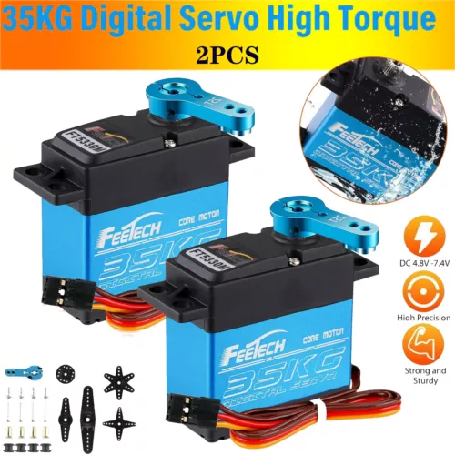 2 PACK 35KG Full Metal Gear Digital Servo HIGH TORQUE & SPEED RC Car Boot Servo - Bild 1 von 14