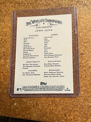 2023 Topps Allen & Ginter Baseball # 90 Josh Jung RC | eBay