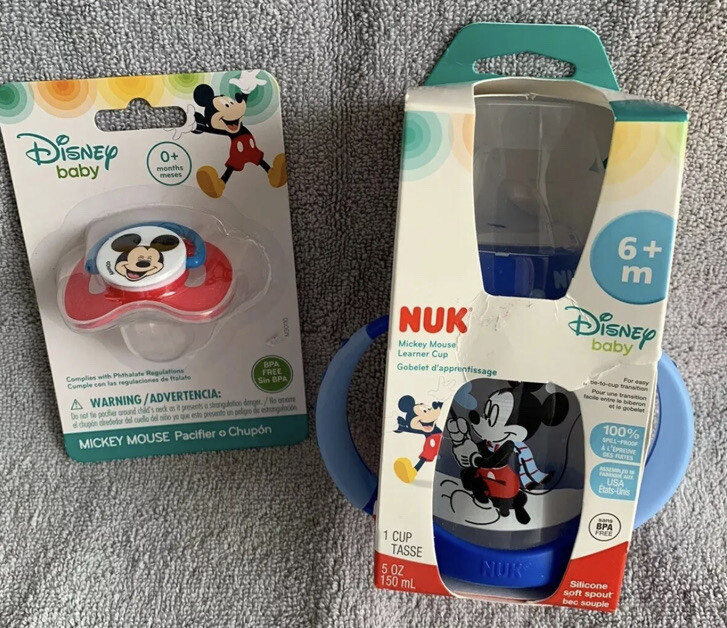 NUK Mickey Mouse 5oz Bottle w/Handles Disney Baby Mickey