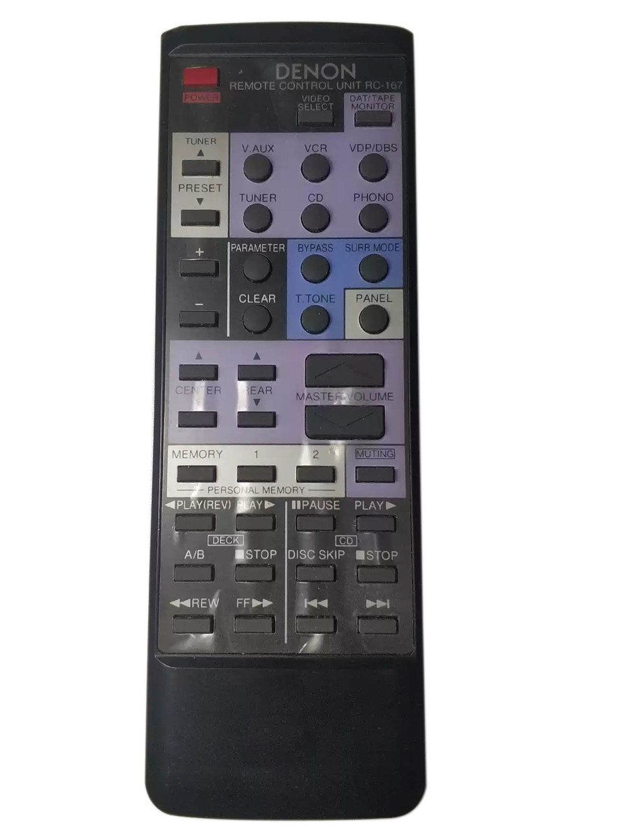 Genuine Denon Audio Remote Control RC-167 | eBay