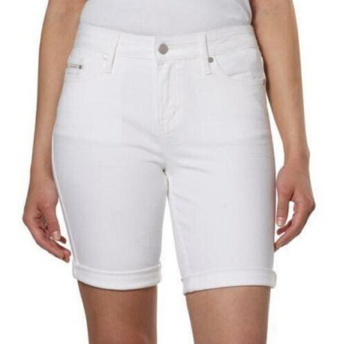 Denim Bermuda City Shorts (white Light, Size 2 ) Nwt