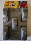 Jell-O Jello Jigglers Nascar Racing Car Molds Plastic Set of 2 VTG