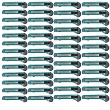 MotoProducts Turquoise Retractable Utility Knife Wholesale 6in 50pcs Box Cutter
